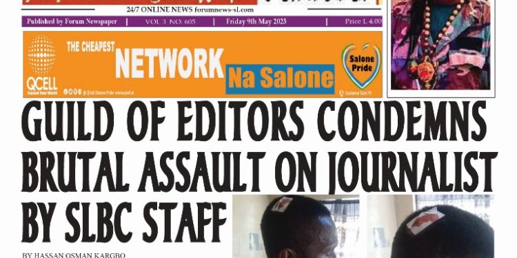 GUILD OF EDITORS CONDEMNS BRUTAL ASSAULT ON JOURNALIST BY SLBC STAFF
