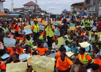 Wives of Dismissed Koidu Ltd. Workers Stage Protest