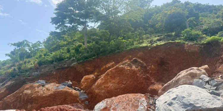 NDMA Visits Excavation Site at Leicester Peak, Orders Immediate Stop Work