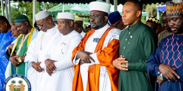 Bio Joins Muslims at Eid-Ul-Adha, Reaffirms Commitment to Peace, Transparency, and Service