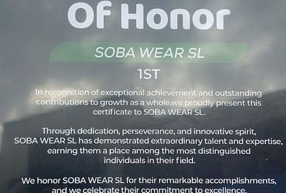 Soba Wear Sierra Leone Triumphs at Africa Brand Award 2025: Redefining African Fashion with Innovation and Sophistication