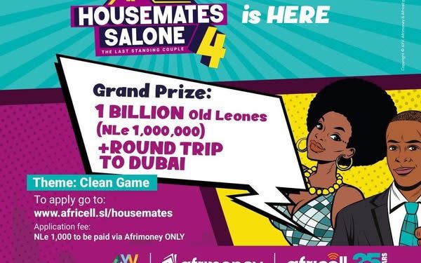 Afrimoney is Your Ticket In — Apply Now for Housemates Salone 2025