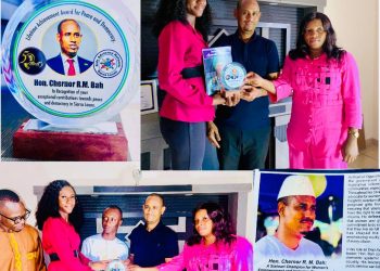 Hon. Chericoco Receives Lifetime Achievement Award For Championing Peace and Democracy In Sierra Leone