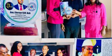Hon. Chericoco Receives Lifetime Achievement Award For Championing Peace and Democracy In Sierra Leone