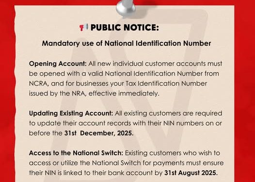 Important Notice for Customers and Prospective Customers