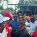 Huge Crowd Welcomes Dr Ibrahim Bangura in Lunsar