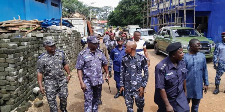 IGP Sellu Undertakes Working Visit to Freetown East Region.
