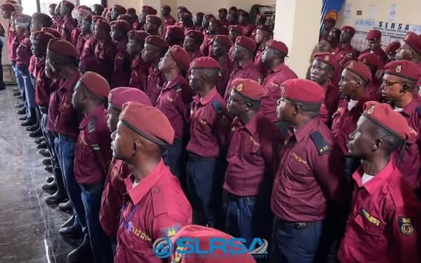 At Muster Parade…  SLRSA Executive Director Addresses Staff on Work Ethics