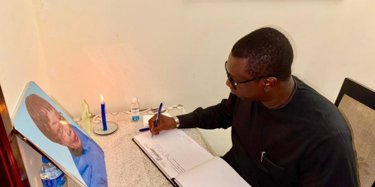 DR. IBRAHIM BANGURA MOURNS WITH OMRIE GOLLEY AND FAMILY