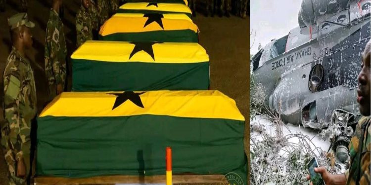 GHANA MOURNS…  HELICOPTER CRASH CLAIMS LIVES OF TOP OFFICIALS