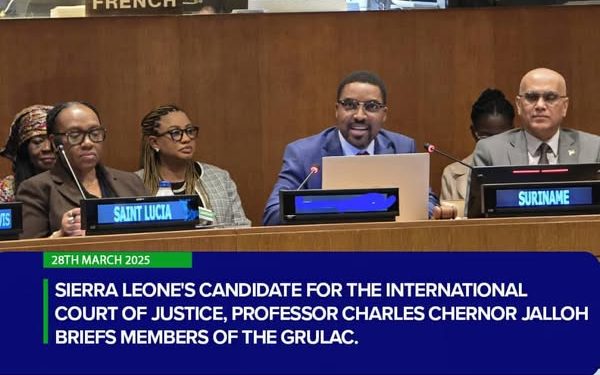 Sierra Leone Endorses Prof. Charles C. Jalloh for International Court of Justice Seat