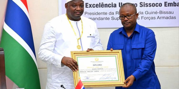 President Barrow Receives Highest Honour of The Republic of Guinea Bissau