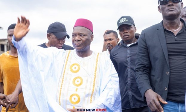 Eastern Freetown Shuts Down as Dr. Kaifala Marah Observes Jummah Prayers at the Gaddafi Mosque.