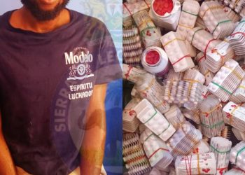 US-Based Sierra Leonean Arrested with Suspected Tramadol at Rogberay Checkpoint