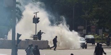 Tear Gas Fired as Abuja Protesters Demand Nnamdi Kanu’s Release