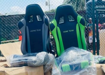 SLFA President Donates Stadium Equipment to East End Lions