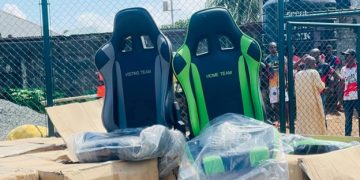 SLFA President Donates Stadium Equipment to East End Lions