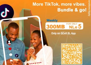 More TikTok, less worry! subscribe to your TikTok bundle of choice from the QCell SL App For the weekly package, you can get 300MB for just NLe5. With QCell's TikTok Bundle, you can stay connected and entertained with ease. This exclusive bundle is only on QCell SL App. Just scan the QR code or download the App on Apple Store or Google Play Store and activate your bundle instantly. #QCellSL #SalonePride #TikTokBundle #StayConnected