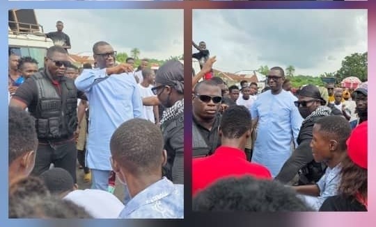 Dr. Ibrahim Bangura Receives Cheerful and Heroic Welcome as He Arrives in Port Loko City for Bai Bureh Hall Expansion Ceremony