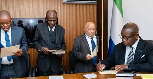 President Bio Swears In Judicial Tribunal to Probe Conduct of Justice Halloway