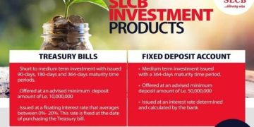 SLCB LAUNCHES LUCRATIVE INVESTMENT PRODUCTS FOR CUSTOMERS