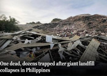 Rubbish Heap Collapse at Cebu Landfill Kills One, Dozens Trapped