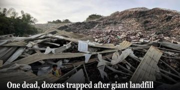 Rubbish Heap Collapse at Cebu Landfill Kills One, Dozens Trapped