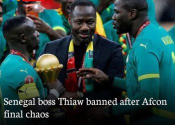 CAF Bans Senegal’s Head Coach after AFCON Final Chaos