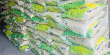 Dr Ibrahim Bangura Donates 150 Bags of Rice to Communities