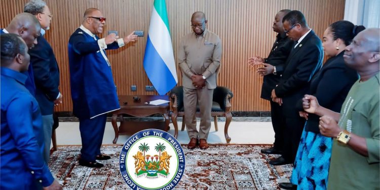 Archbishop Nicholas Williams Visits President Bio at State House