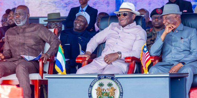 President Julius Maada Bio Joins President Joseph Nyuma Boakai Sr. of Liberia to Launch 255km Road Project, Advancing Regional Integration in West Africa