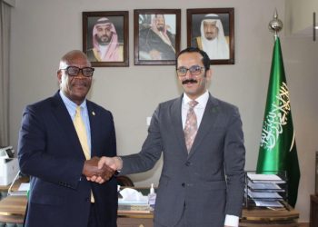 Former Saudi Ambassador to S Leone, HE Ali Ibrahim Alheji and Health Minister, Dr. Austin Demby